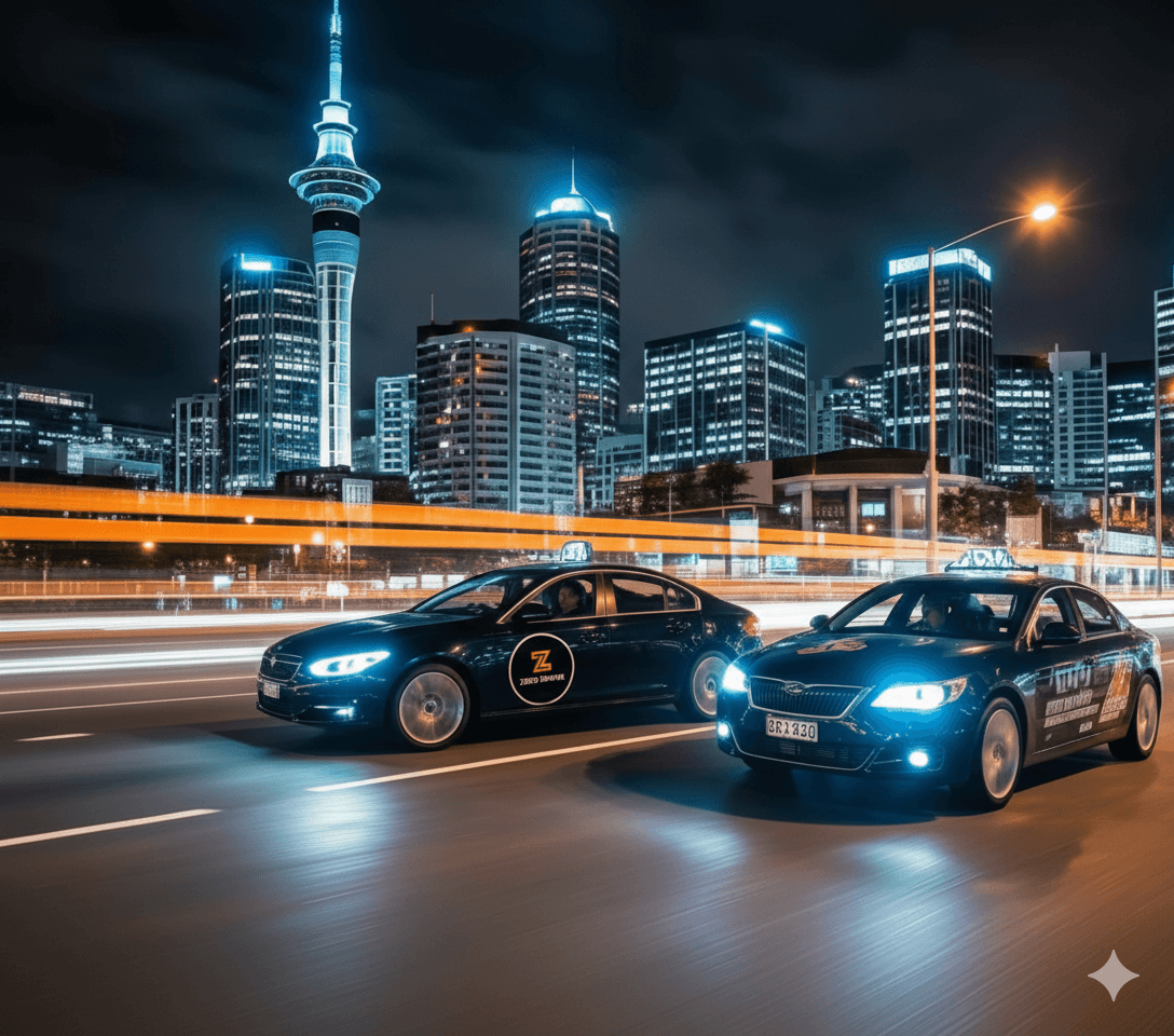 Zero Driver Sober Driver Auckland Service with Auckland Sky Tower